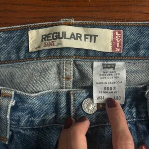 Levis 505 Vintage 34x30